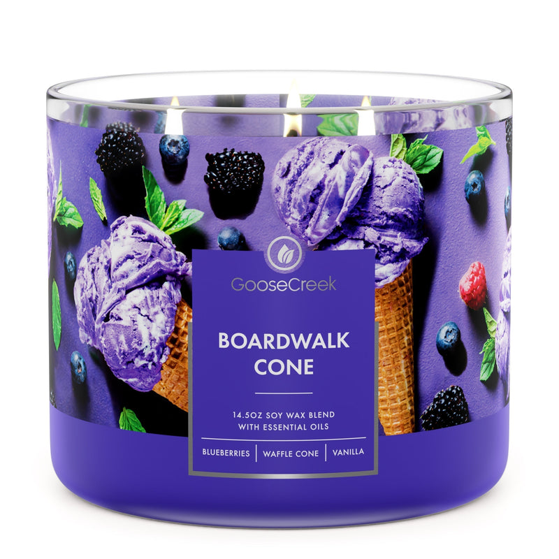 Boardwalk  Cone 3-Wick Candle