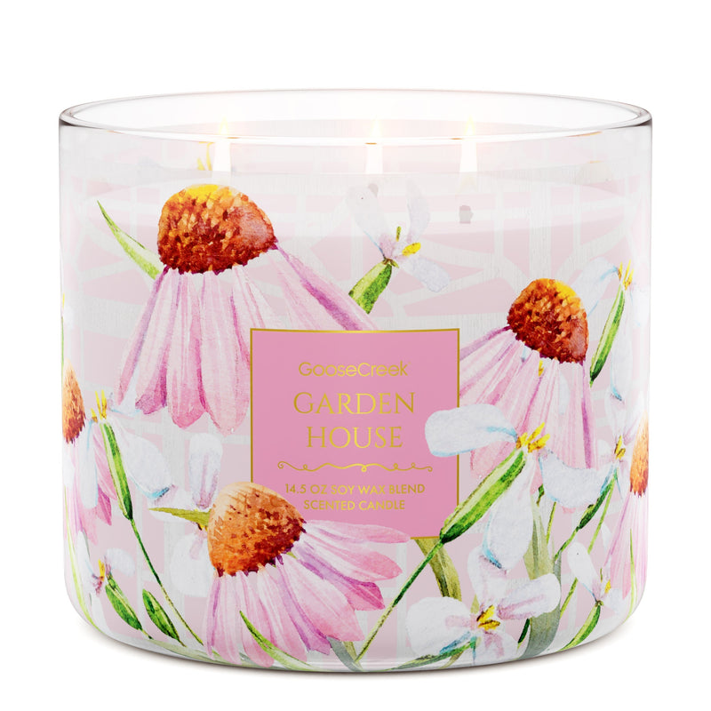 Garden House  3-Wick Candle