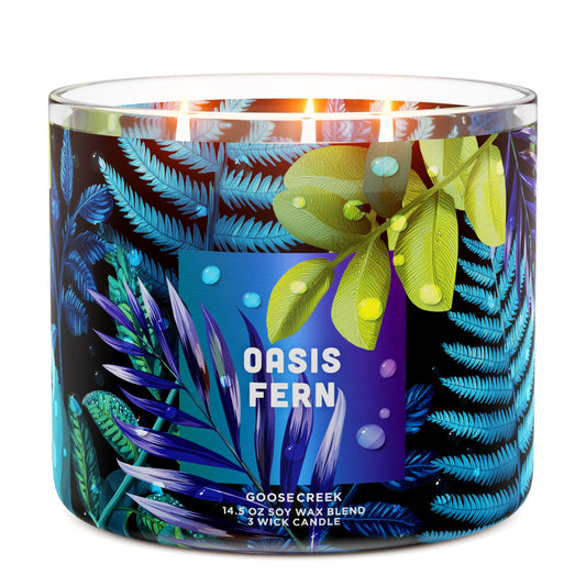 Oasis Fern 3-Wick Candle
